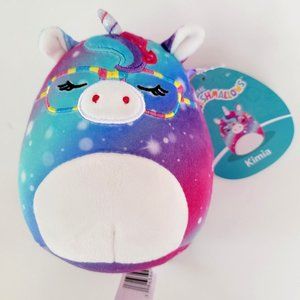 KIMIA Squishmallow - The Galaxy Unicorn with Glasses, 5" very round, NWT
